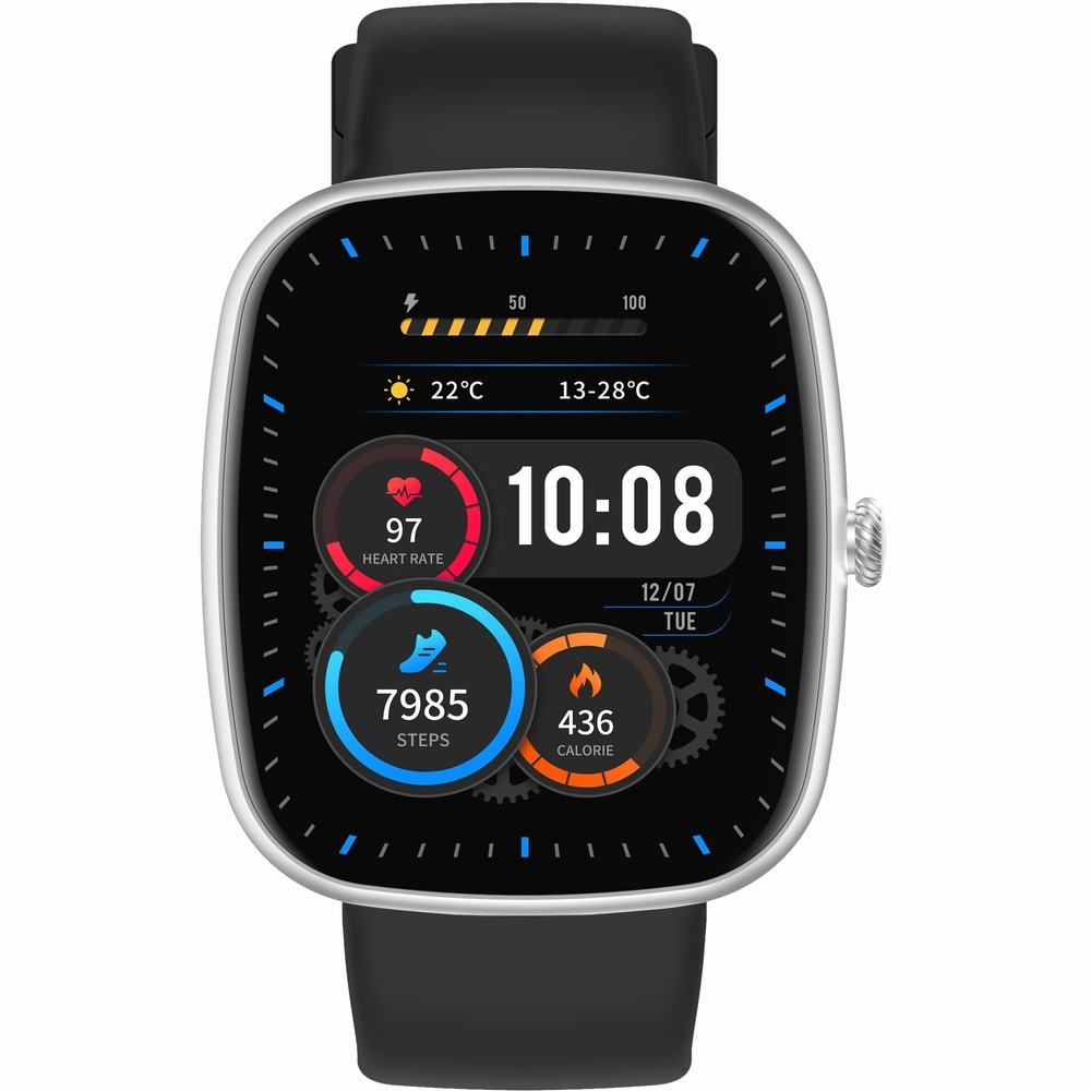 Smartwatch Męski GRAVITY GT18-4 Pomarańczowy Pasek Silikonowy + Czarny Pasek - obrazek 2