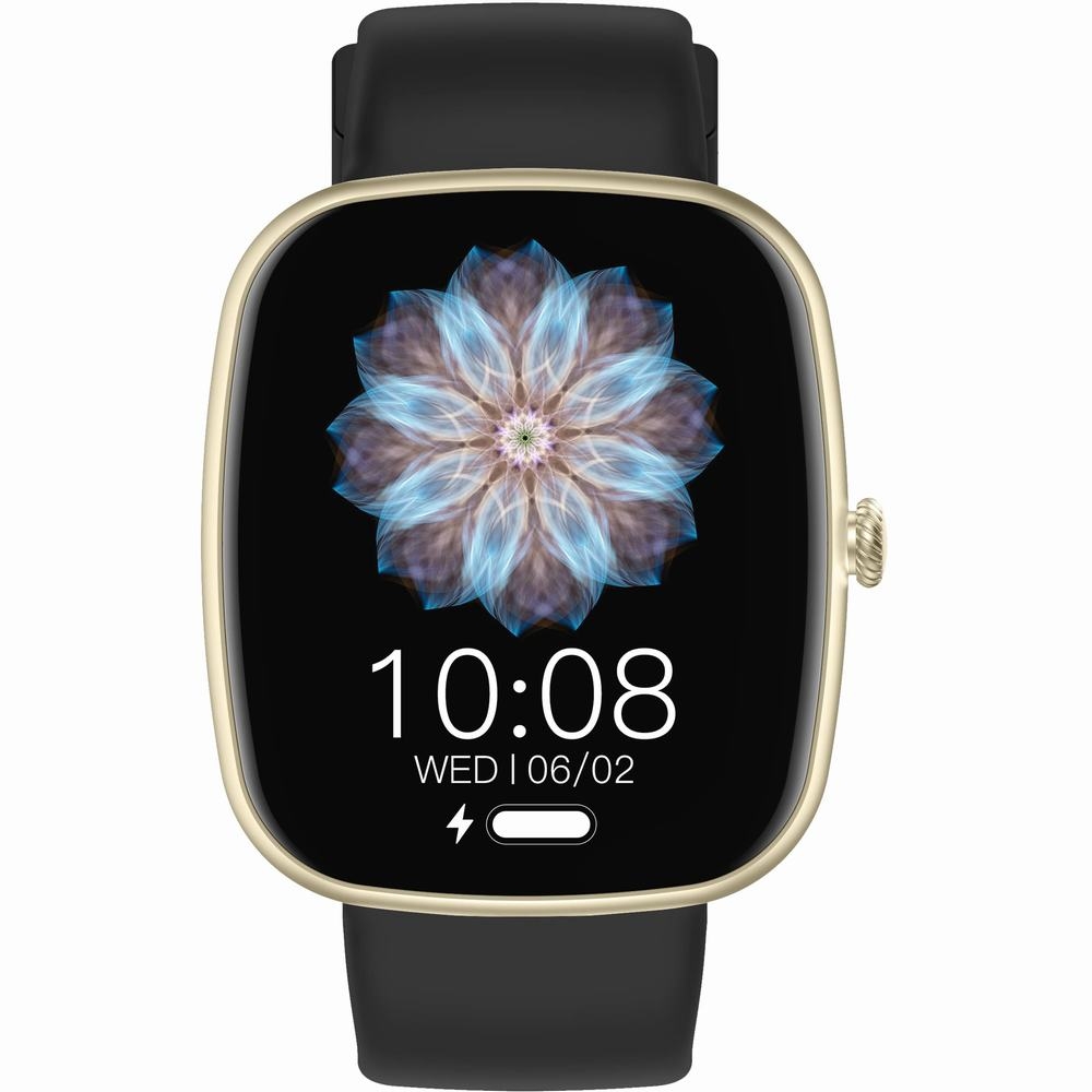 Smartwatch Damski GRAVITY GT18-7 Beżowy Pasek Silikonowy + Czarny Pasek - obrazek 2