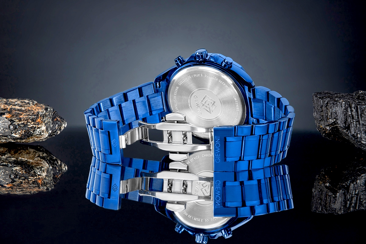 Zegarek Męski Giewont Chronograph Sapphire Niebieski GW7290-B5 - obrazek 6
