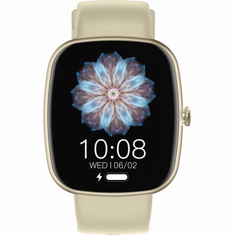 Smartwatch Damski GRAVITY GT18-7 Beżowy Pasek Silikonowy + Czarny Pasek - obrazek 3