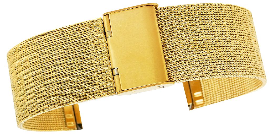 Bransoleta Fashion Mesh Złota IPG 22 mm FA22G - obrazek 2