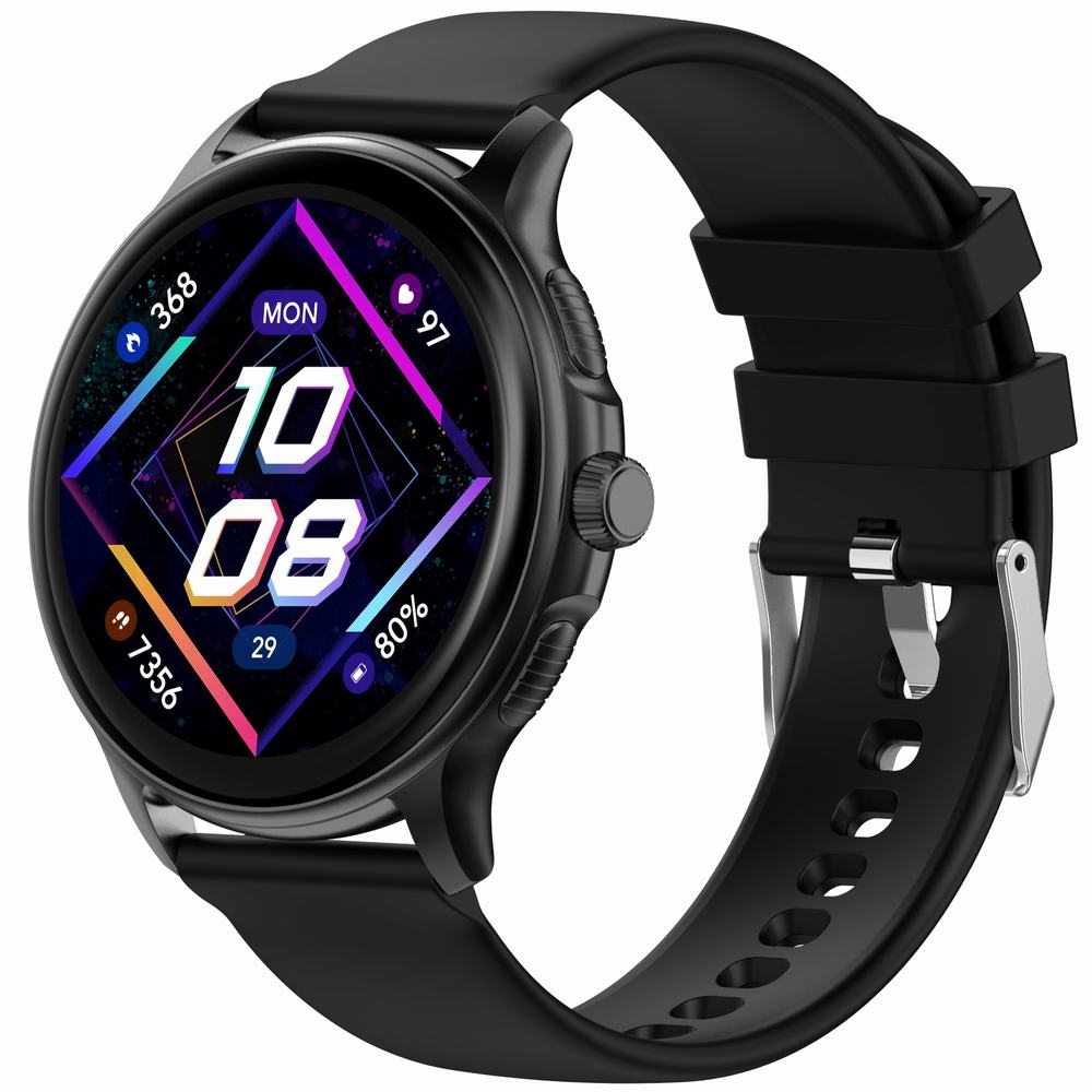 Smartwatch Damski GRAVITY GT12-1 Czarny Pasek Silikonowy + Czarna Bransoleta - obrazek 2