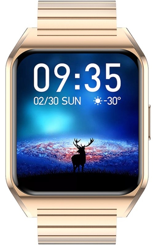 Smartwatch Damski RUBICON RNCE89 Gold Rose SMARUB163 - obrazek 2
