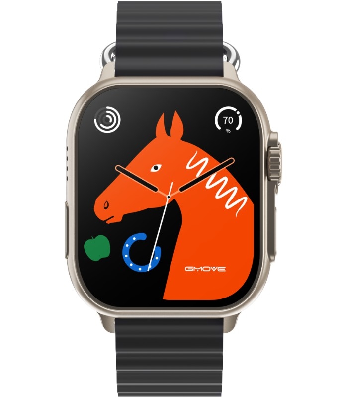 Smartwatch Męski RUBICON RNCF17 Tytan/Black SMARUB268 - obrazek 2