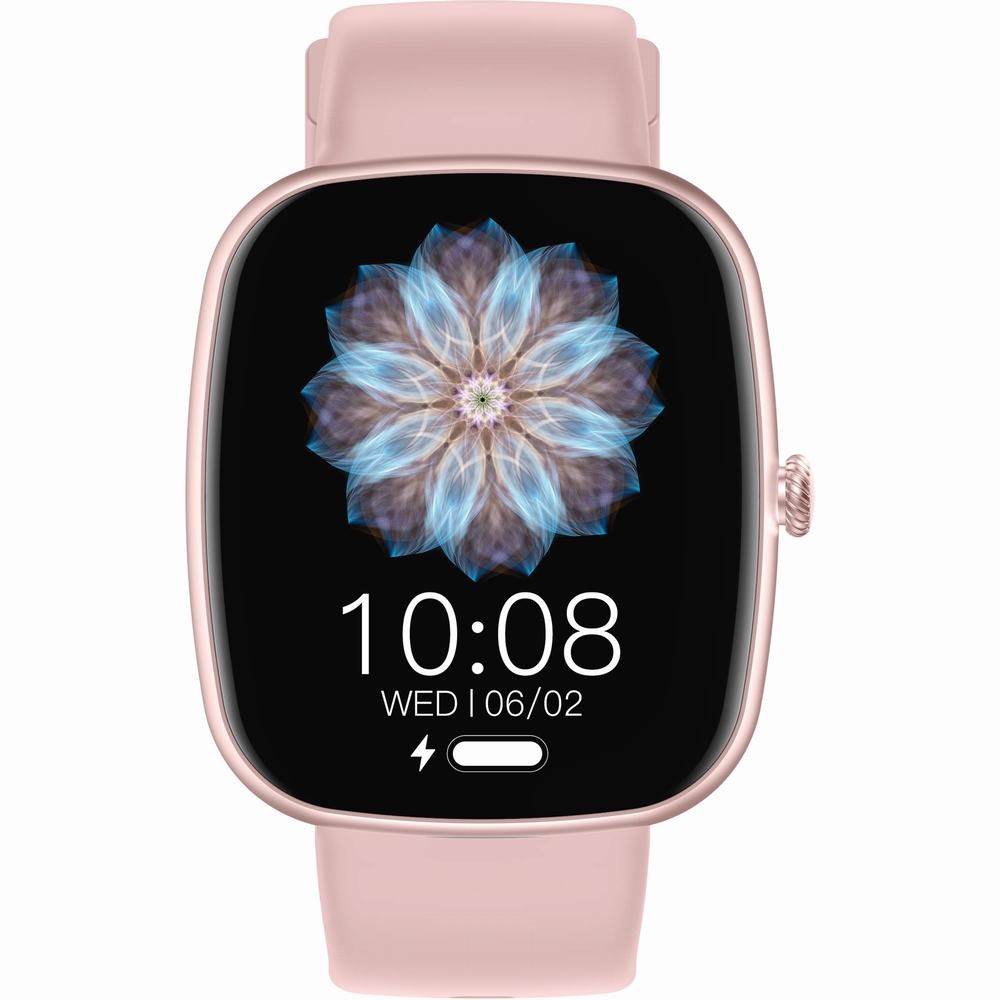 Smartwatch Damski GRAVITY GT18-1 Różowy Pasek Silikonowy + Czarny Pasek - obrazek 2