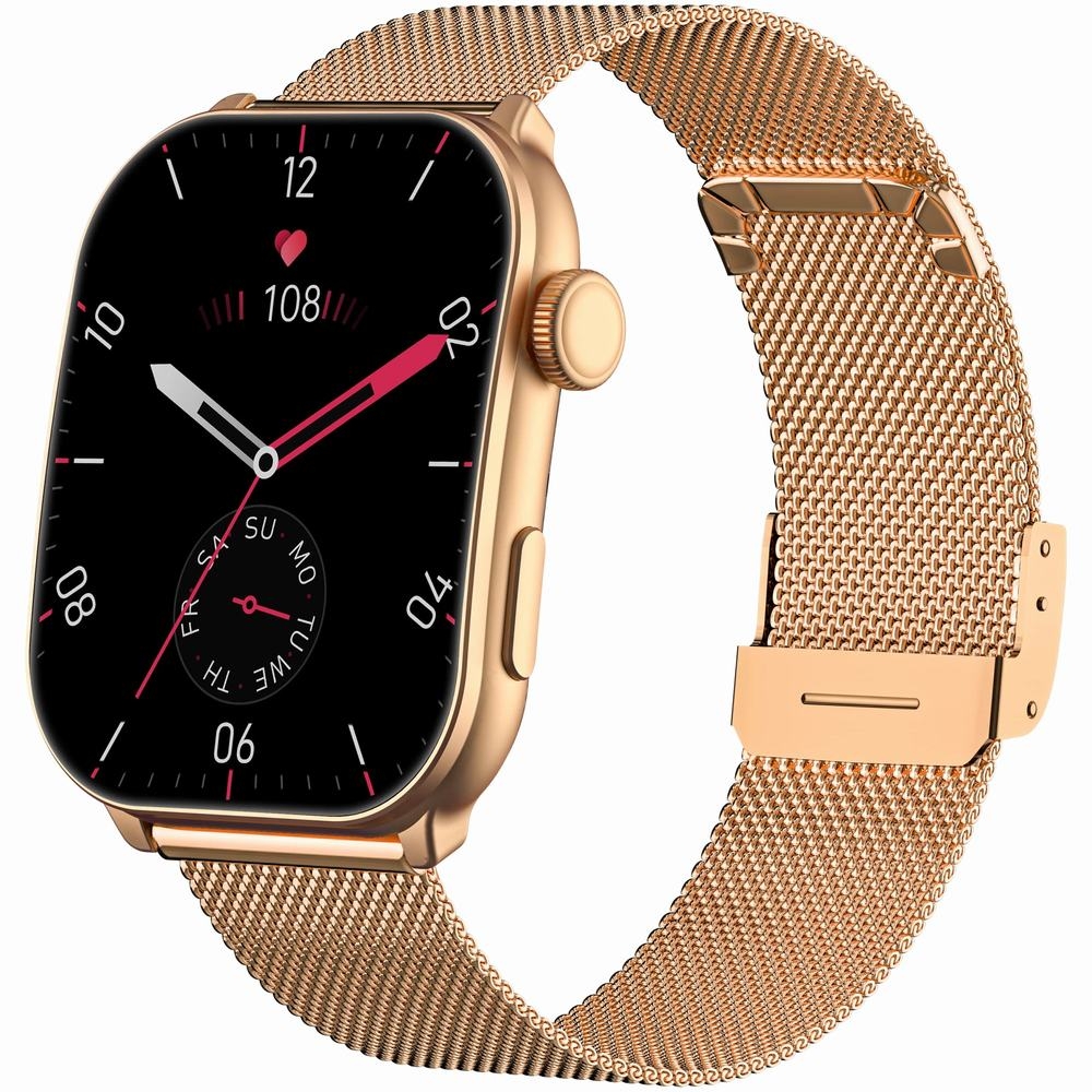 Smartwatch Damski GRAVITY GT28-6 Pasek + Bransoleta Różowe złoto Różowy - obrazek 2