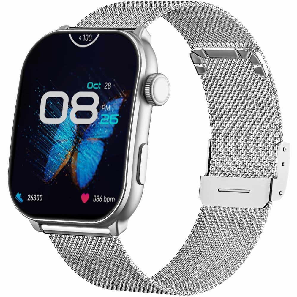 Smartwatch Damski GRAVITY GT28-9 Pasek + Bransoleta Czarno Srebrny - obrazek 2