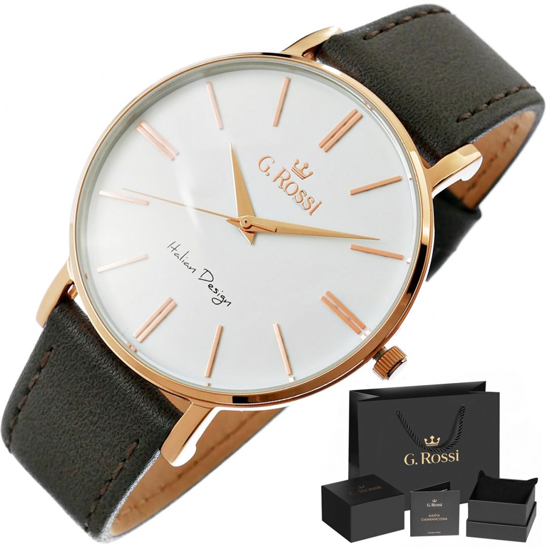 Zegarek Męski G.ROSSI 10401A2-3B4 + BOX - obrazek 2