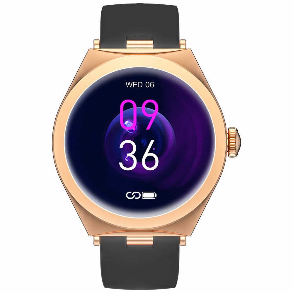 Smartwatch Gravity Różowe Złoto Czarny GT25-3 - obrazek 2