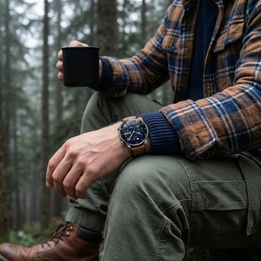Smartwatch Gravity Czarny 2 Paski GT35-1 - obrazek 2