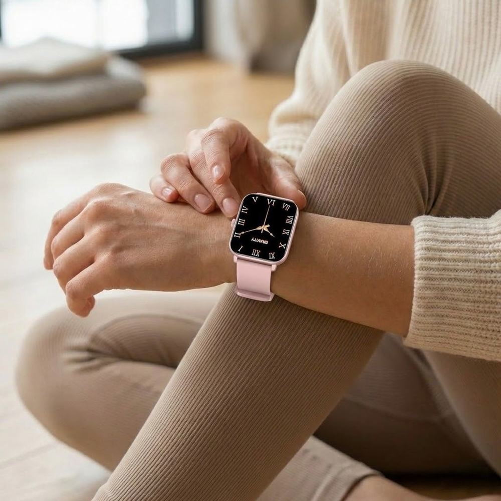 Smartwatch Gravity Różowe Złoto Różowy GT36-1 - obrazek 2