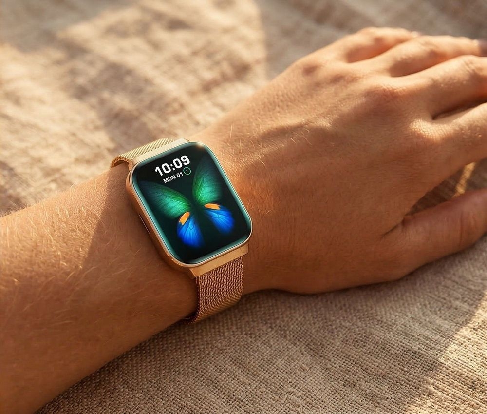 Smartwatch Gravity Różowe Złoto Pasek + Bransoleta GT44-2 - obrazek 2