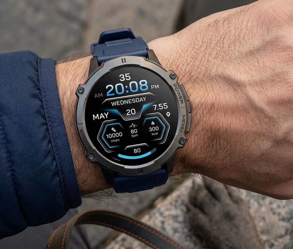 Smartwatch Gravity Czarny Pasek + Bransoleta GT42-2 - obrazek 2