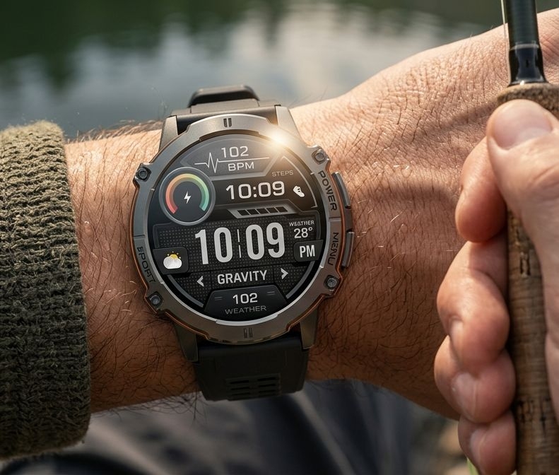 Smartwatch Gravity Grafitowy Pasek + Bransoleta GT42-3 - obrazek 2