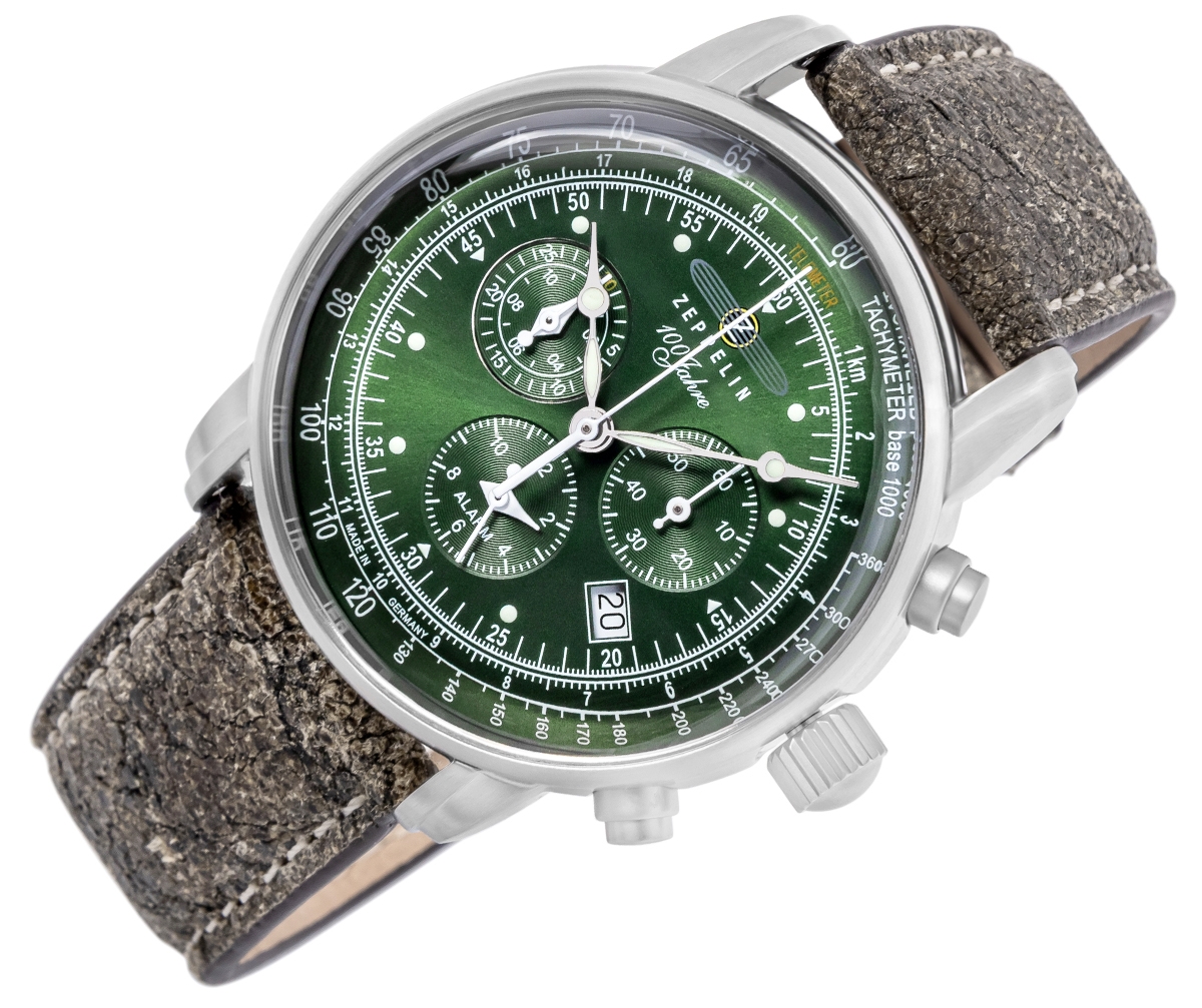 Zegarek Męski ZEPPELIN 100 Jahre Chronograph 8680-4 + BOX - obrazek 2