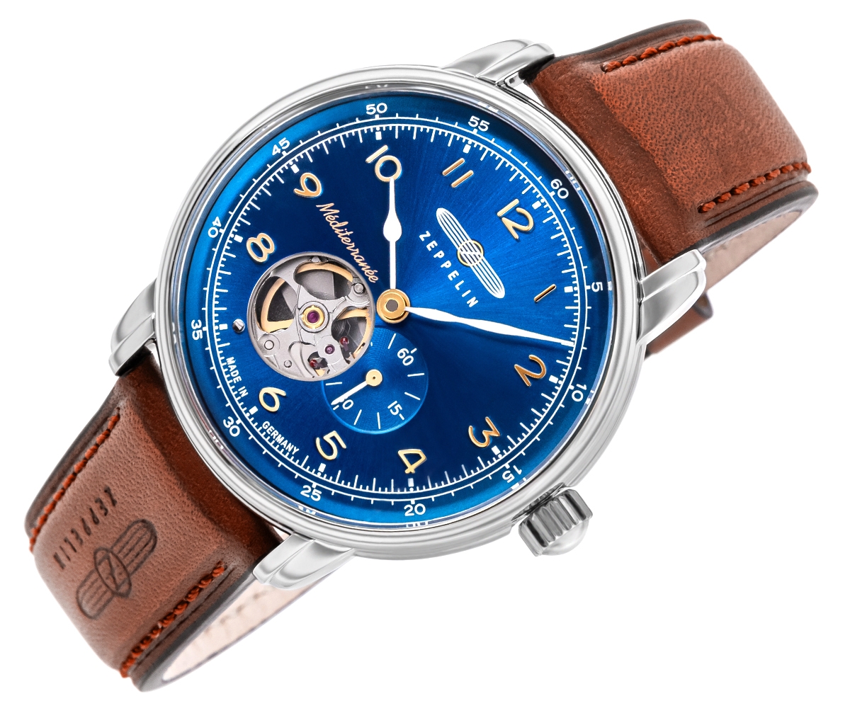 Zegarek Męski ZEPPELIN Méditerranée Open Heart Automatic 9666-3 + BOX - obrazek 2