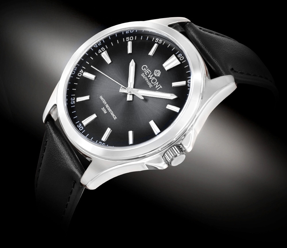 Zegarek Męski Giewont Elegance Sapphire Czarny GW5160-A2 - obrazek 2