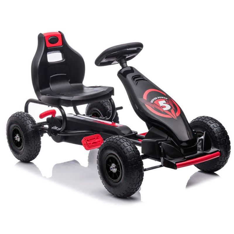 DUŻY GOKART NA PEDAŁY SUPER POWER 5, POMPOWANE KOŁA/G18 - obrazek 4