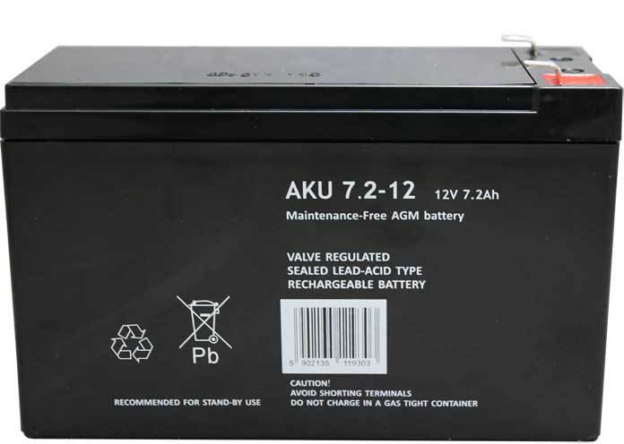 AKUMULATOR 12 V 7 AH - obrazek 3