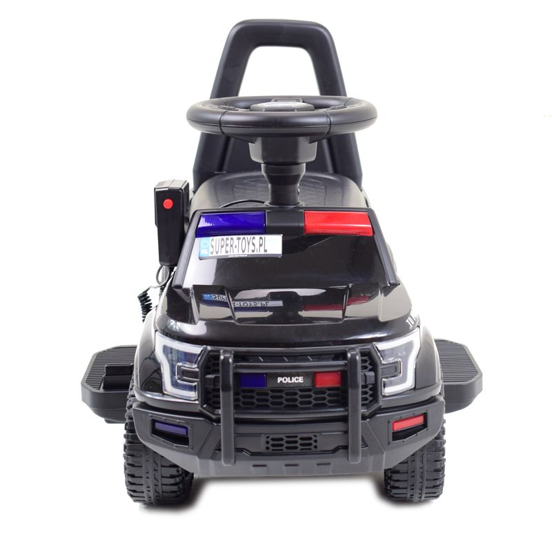 SAMOCHÓD NA AKUMULATOR POLICJA - DŹWIĘKI ŚWIATŁA, MEGAFON/QLS993D - obrazek 5