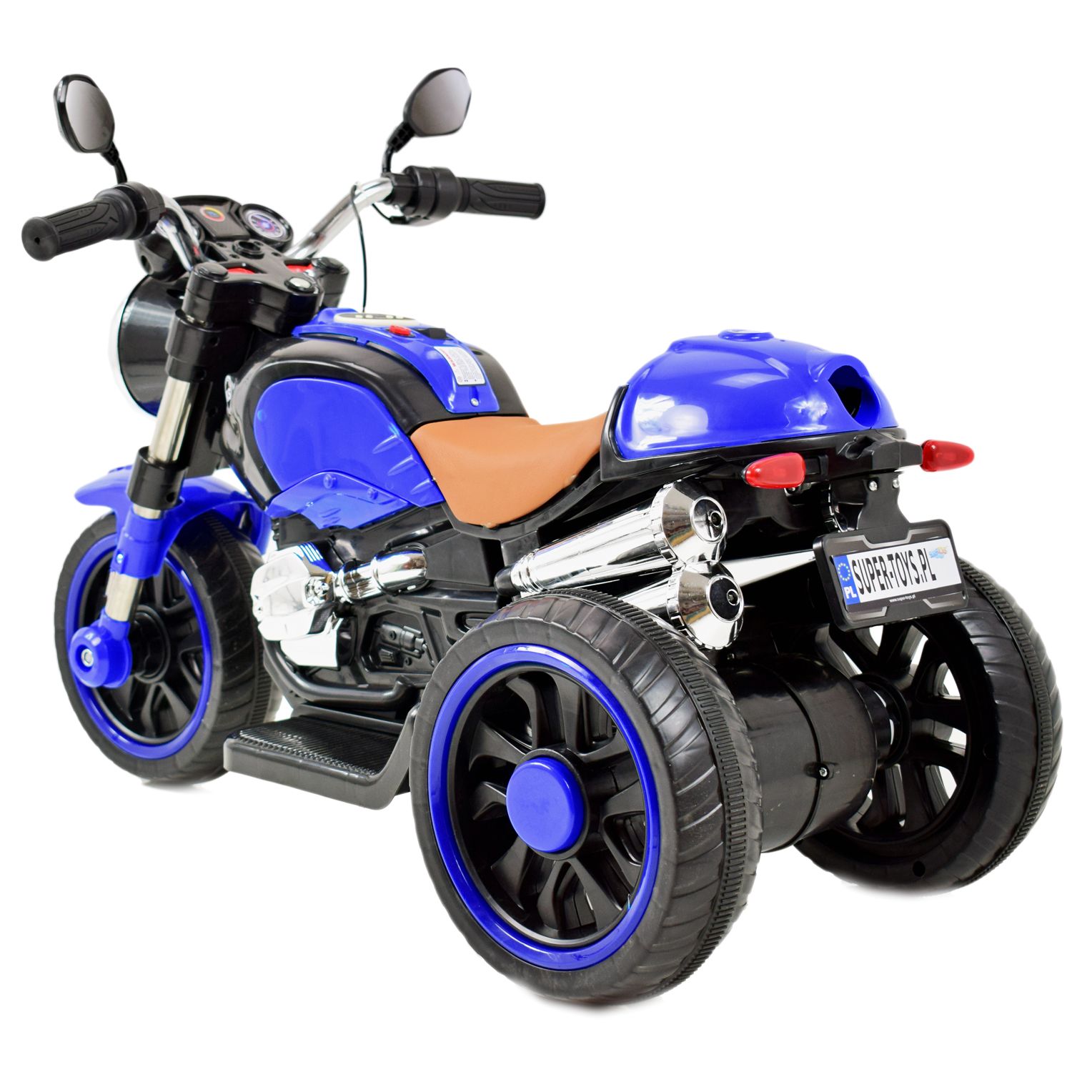 MOTOR 3 KOŁOWY KS - 2 SILNIKI, ŚWIECĄCE KOŁA, MIĘKKIE SIEDZENIE, GAZ W MANETCE/5189 - obrazek 10