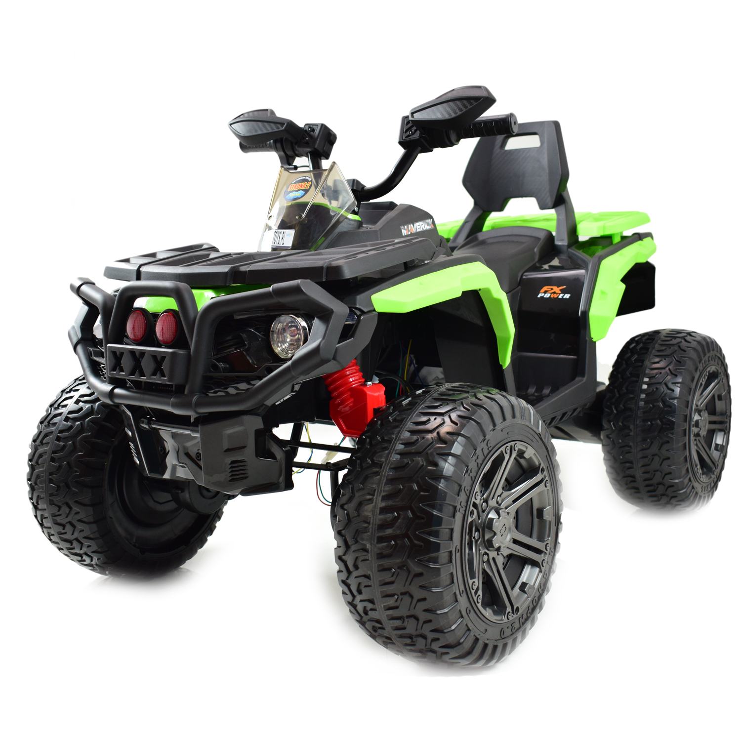 MEGA WIELKI QUAD MAVERICK Z NAPĘDEM 4X4, AMORTYZATORY, MIĘKKIE KOŁA, GAZ W MANETCE, HAMULEC/BBH3588 - obrazek 3