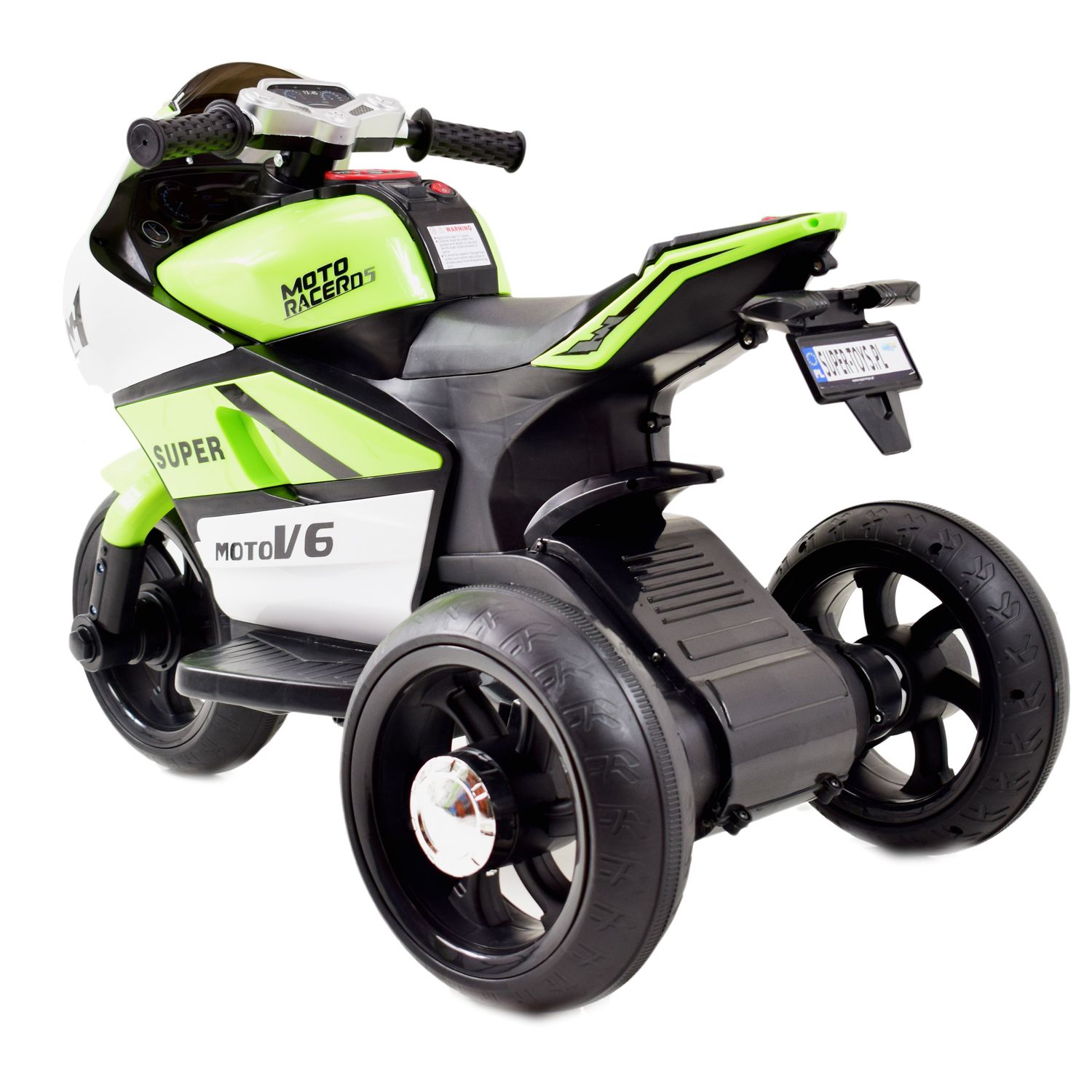 DUŻY MOTOR ŚCIGACZ STRONG 2 EXCLUSIVE, ŚWIECĄCE KOŁA, 3 KOŁOWY/HT5188 - obrazek 22