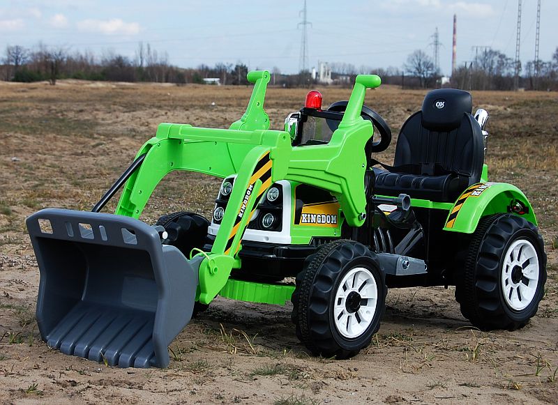 MOCNY TRAKTOR Z ŁYŻKĄ KINGDOM 12V DWIE PRĘDKOŚCI/JS328A - obrazek 6