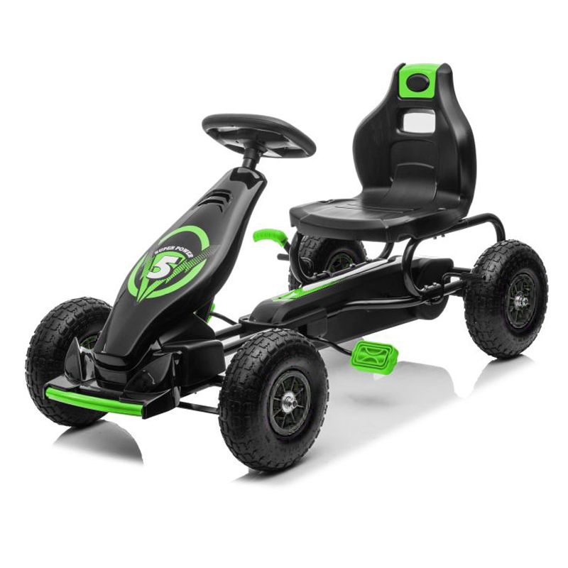 DUŻY GOKART NA PEDAŁY SUPER POWER 5, POMPOWANE KOŁA/G18 - obrazek 17