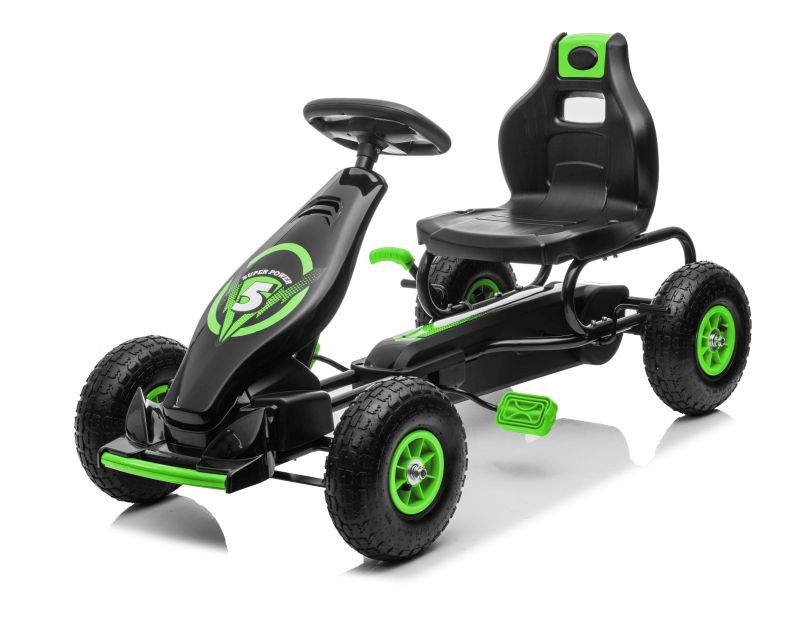 DUŻY GOKART NA PEDAŁY SUPER POWER 5, POMPOWANE KOŁA/G18 - obrazek 38