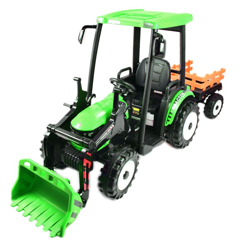 OLBRZYMI TRAKTOR NA AKUMULATOR Z PRZYCZEPĄ 24 V, 400W, PILOT/JS-3158B-24V - obrazek 5