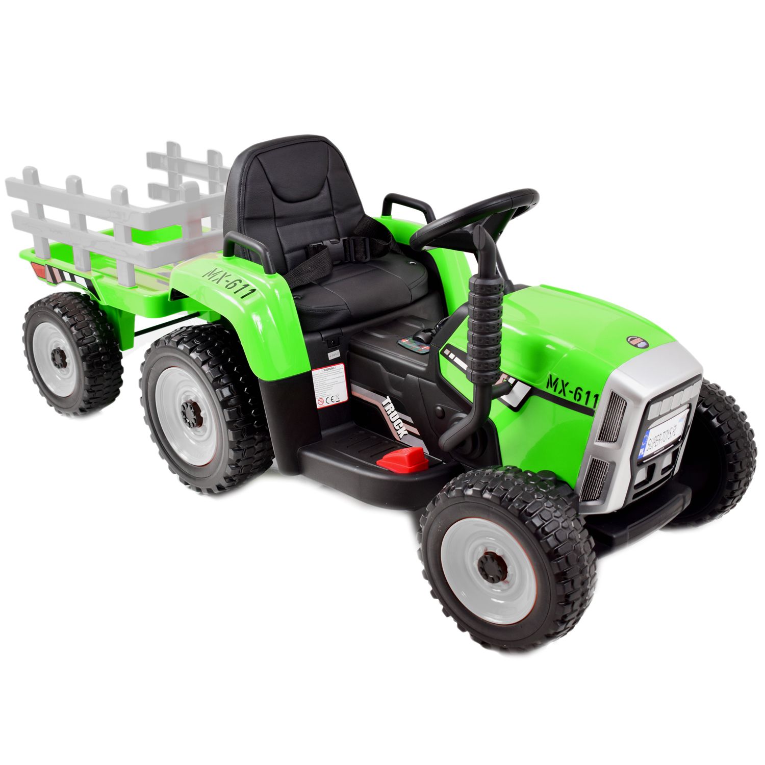 SUPER TRAKTOR BLOW - NA AKUMULATOR Z PRZYCZEPĄ, MIĘKKIE KOŁA, MIEKKIE SIEDZENIE, PILOT/XMX611 - obrazek 8