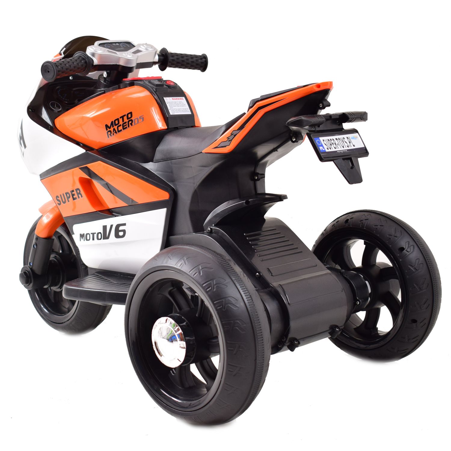 DUŻY MOTOR ŚCIGACZ STRONG 2 EXCLUSIVE, ŚWIECĄCE KOŁA, 3 KOŁOWY/HT5188 - obrazek 17