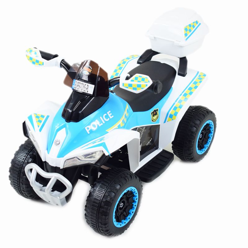 QUAD NA AKUMULATOR POLICJA Z KUFERKIEM - SUPER JAKOŚĆ/GTS-1188A - obrazek 7