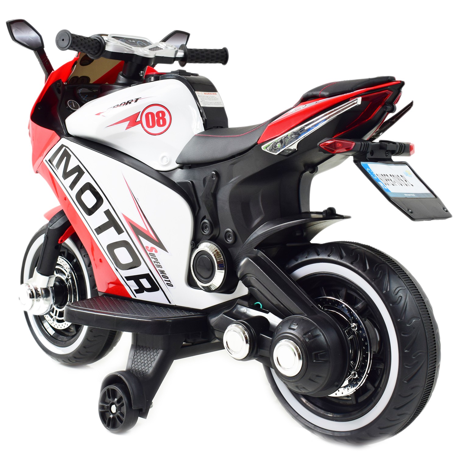 DUŻY MOTOR ŚCIGACZ STRONG 2 EXCLUSIVE, ŚWIECĄCE KOŁA, 2 KOŁOWY/HT6188-2 - obrazek 3