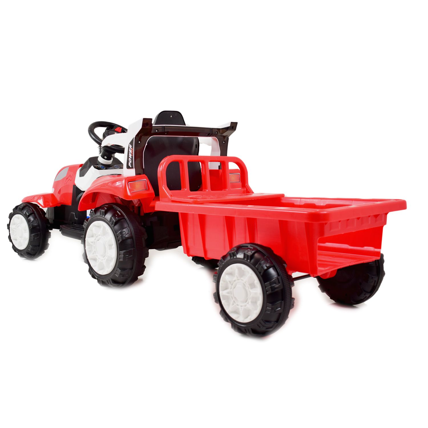TRAKTOR NA AKUMULATOR Z PRZYCZEPĄ, MIĘKKIE SIEDZENIE,/698 - obrazek 3
