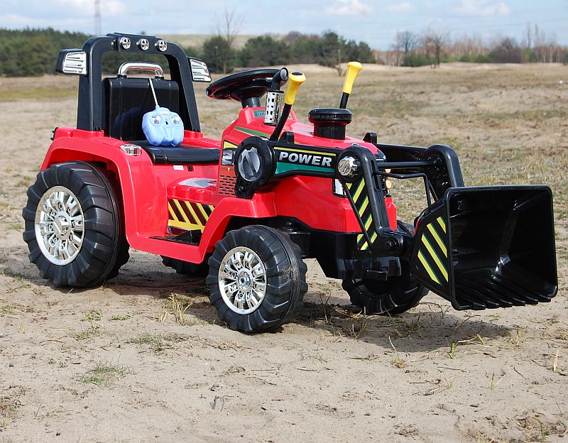 NAJMOCNIEJSZY TRAKTOR Z ŁYŻKĄ I PILOTEM 12V DWIE PRĘDKOŚCI/1005A - obrazek 2