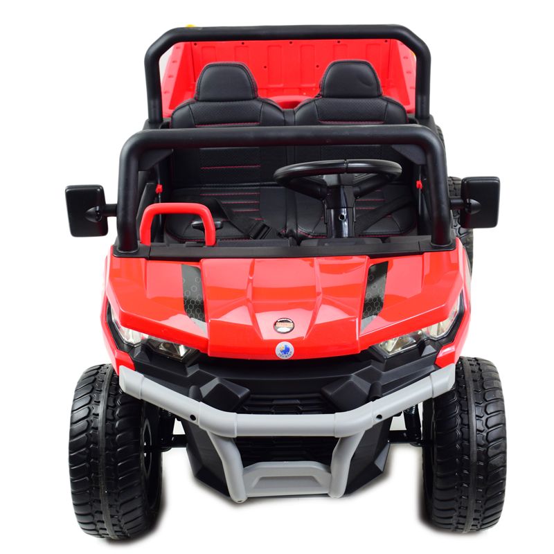 BUGGY 6 KOŁOWY DLA 2 DZIECI, ELEKTRYCZNA WYWROTKA, MIĘKKIE KOŁA, MIĘKKIE SIEDZENIE, 400 WAT/XMX623B - obrazek 6