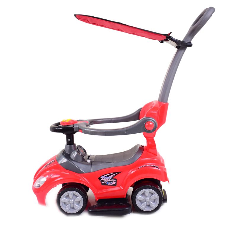 JEŹDZIK, ODPYCHACZ Z DŹWIĘKAMI MEGA CAR 6W 1 Z DASZKIEM/TC202 - obrazek 10
