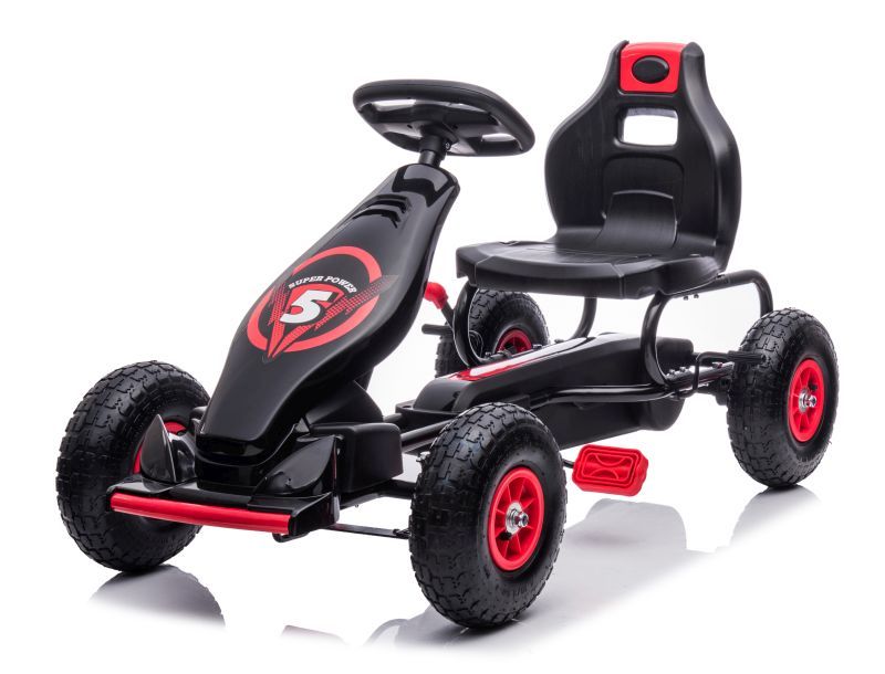 DUŻY GOKART NA PEDAŁY SUPER POWER 5, POMPOWANE KOŁA/G18 - obrazek 23