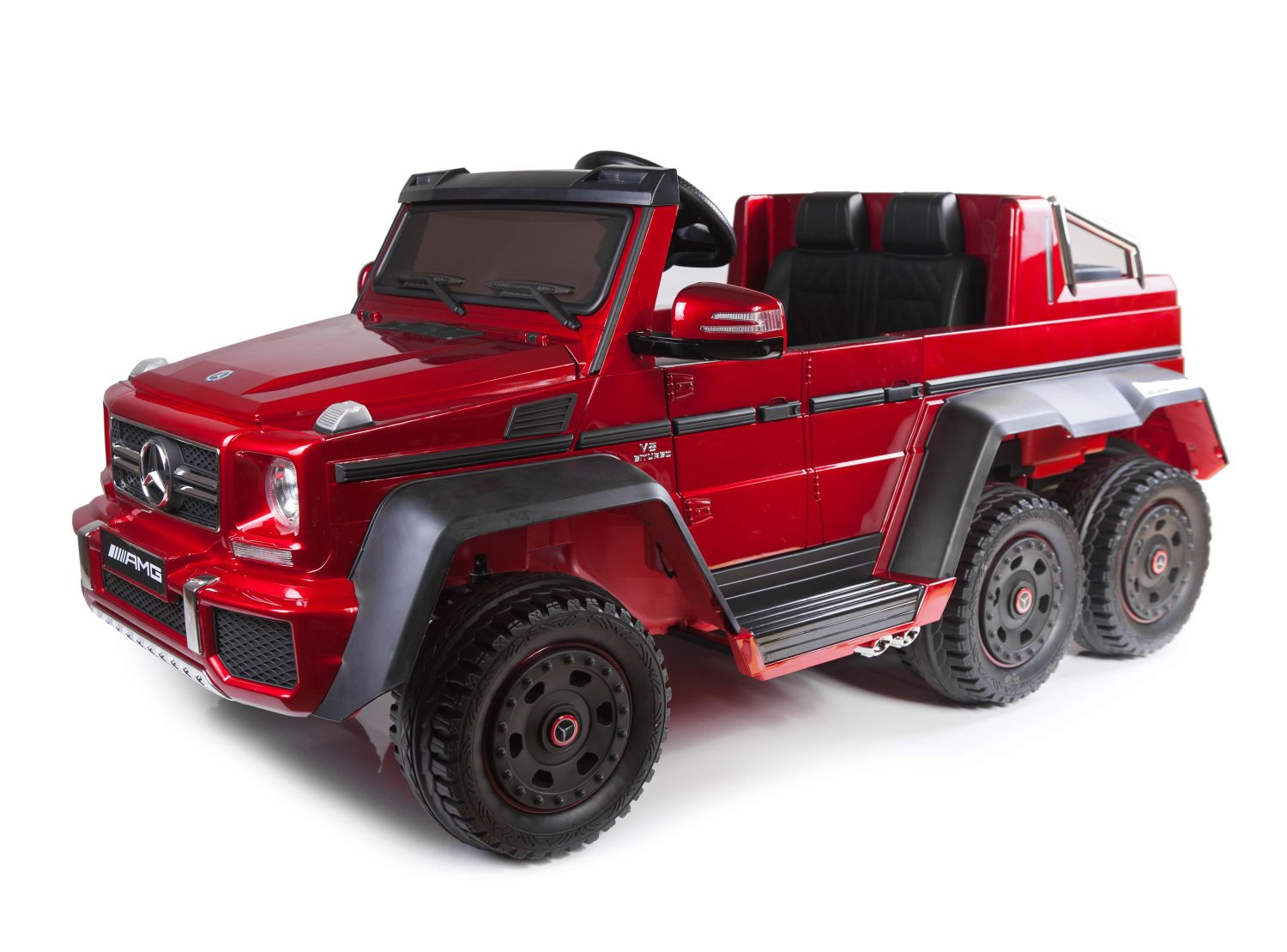 MEGA POJAZD- ORYGINALNY MERCEDES G63, NAPĘD 6X6, MIĘKKIE KOŁA, MIĘKKIE SIEDZENIE, SIEDZENIE DLA RODZICA, 12v14AH, LAKIER, MP4/SX-1888 - obrazek 3