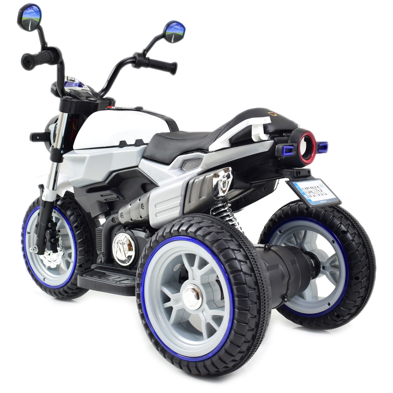NAJNOWSZY WIELKI MOTOR , ŚWIECĄCE KOŁA, PANEL, DŹWIĘKI, SKÓRA/8188FL - obrazek 10
