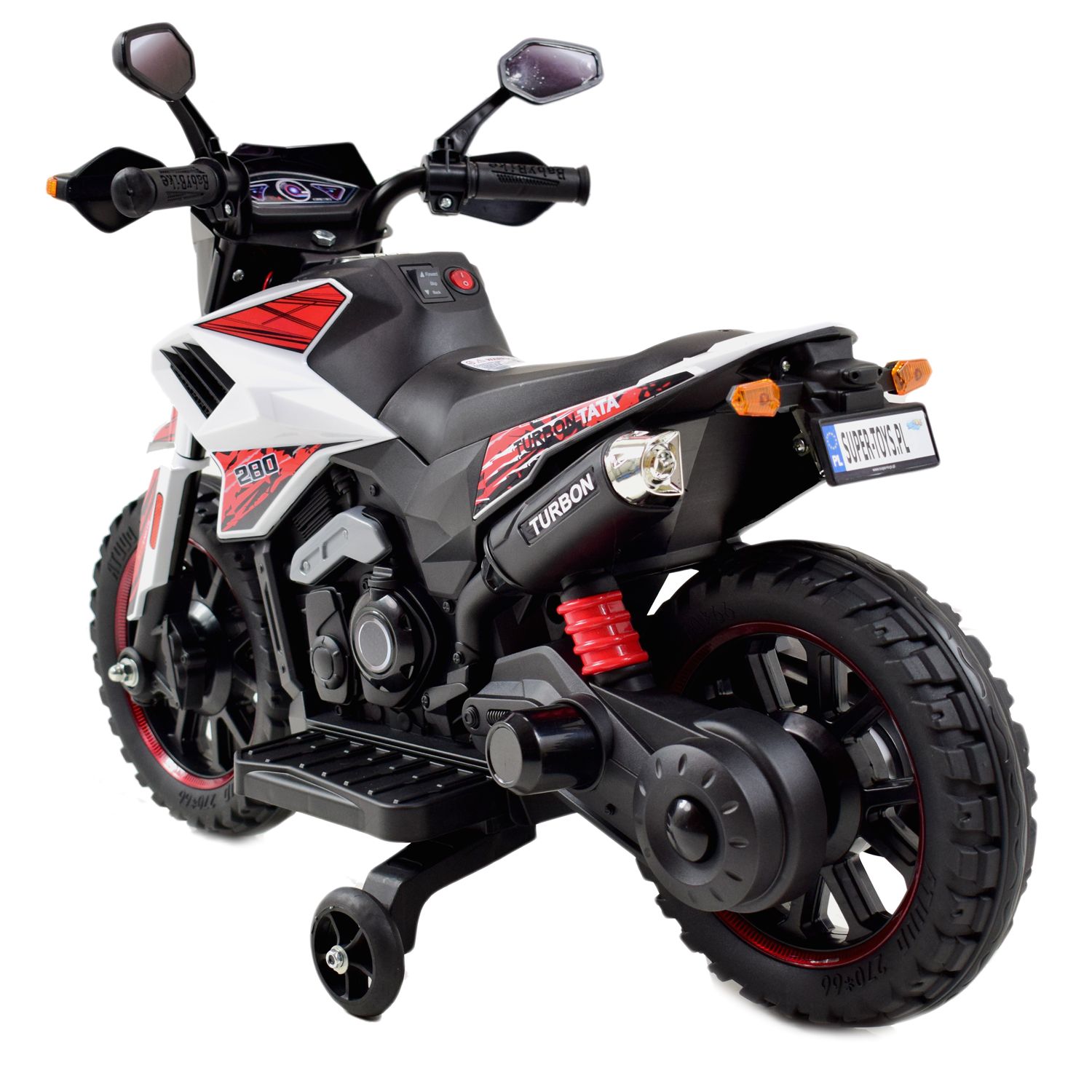 NAJNOWSZY PIERWSZY AKUMULATOROWY MOTOREK CROSSOWY TURBON, MIĘKKIE SIEDZENIE, GAZ W RĄCZCE, HAMULEC/DLS09-HAND - obrazek 7