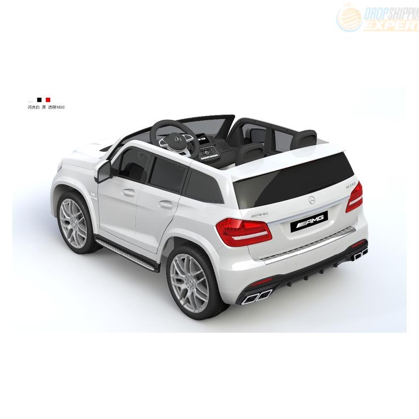 MERCEDES GLS 63, 4 SILNIKI, 2X12 V, MIĘKKIE KOŁA, MIĘKKIE SIEDZENIE, KLIMATYZACJA DLA 2 DZIECI/HL228 - obrazek 5