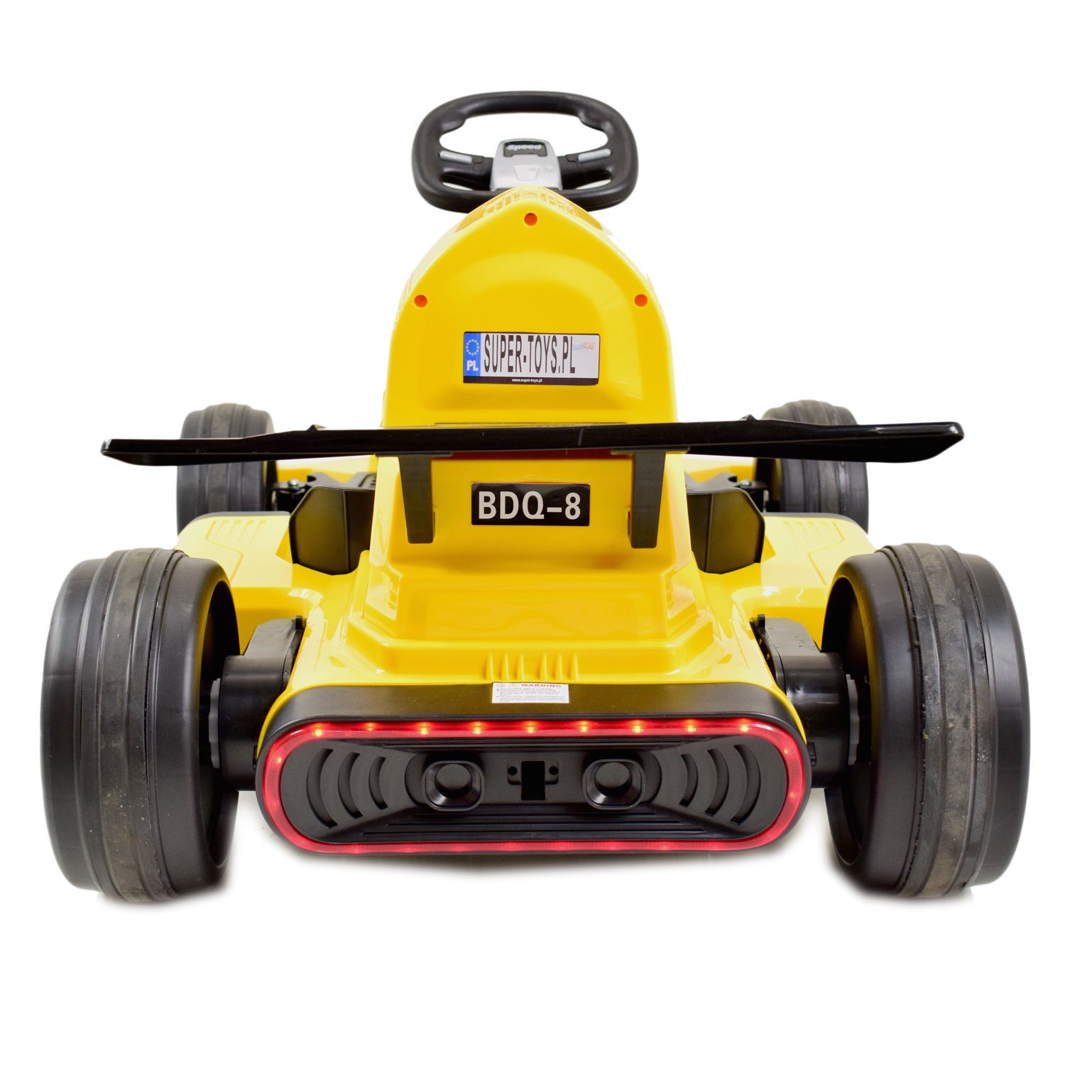 SZYBKI GOKART FANCY NA AKUMULATOR 12V, REGULOWANA - ROZSUWANA RAMA, SUPER ZABAWABDQ-8 - obrazek 4