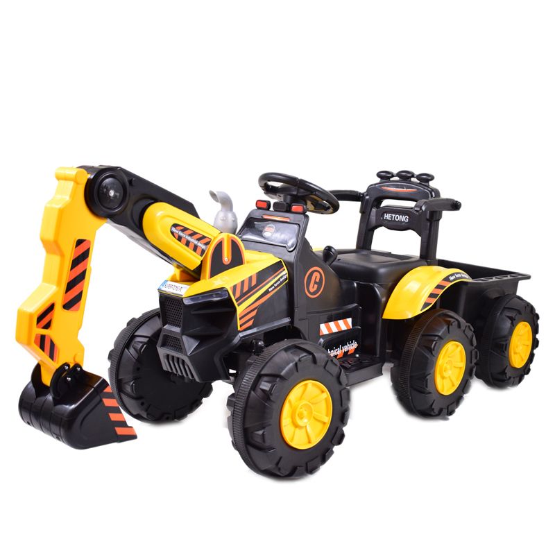 TRAKTOR, KOPARKA NA AKUMULATOR+PRZYCZEPA,PILOT /HT9158 - obrazek 3