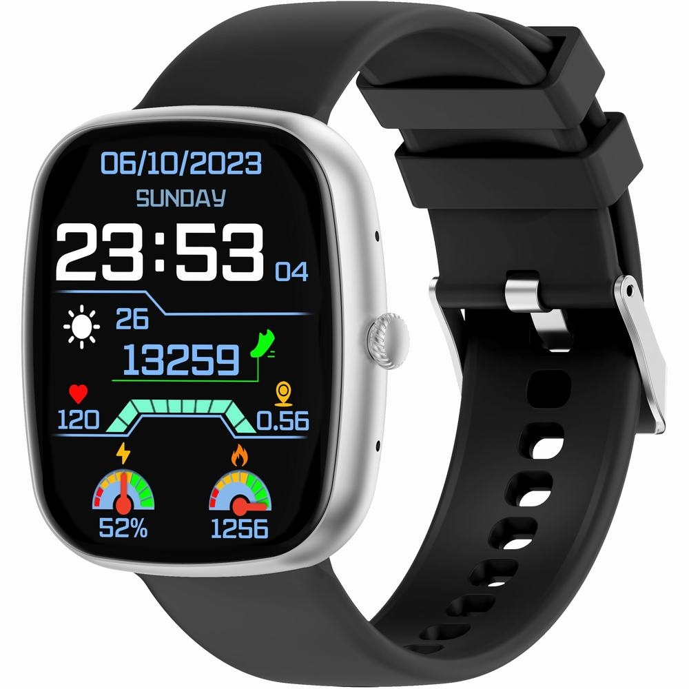 Smartwatch Męski GRAVITY GT18-4 Pomarańczowy Pasek Silikonowy + Czarny Pasek - obrazek 4