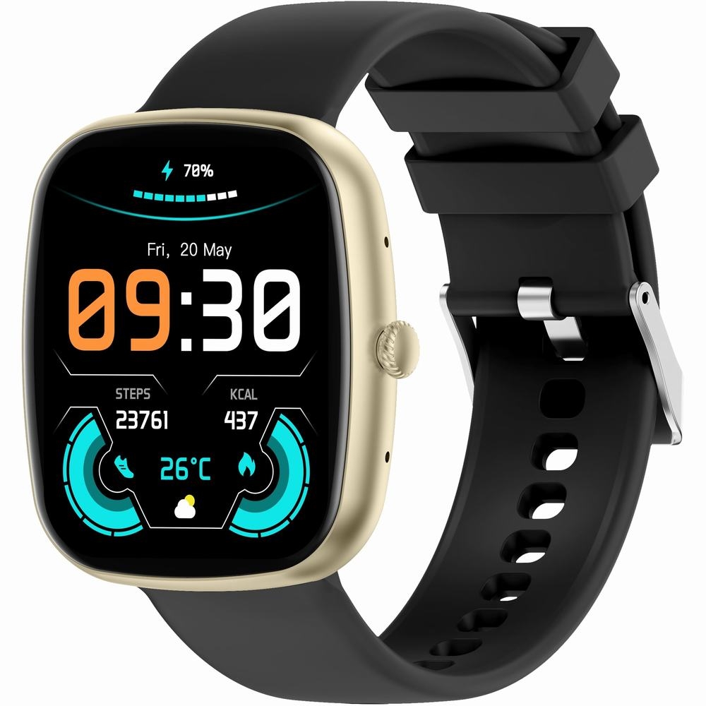 Smartwatch Damski GRAVITY GT18-7 Beżowy Pasek Silikonowy + Czarny Pasek - obrazek 4