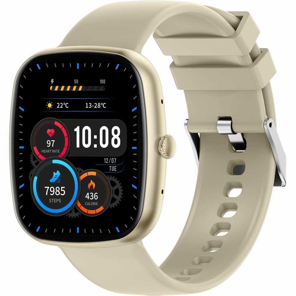 Smartwatch Damski GRAVITY GT18-7 Beżowy Pasek Silikonowy + Czarny Pasek - obrazek 5