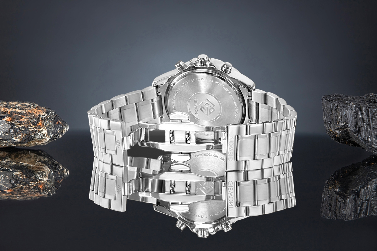 Zegarek Męski Giewont Chronograph Sapphire Srebrny GW9460-B2 - obrazek 6